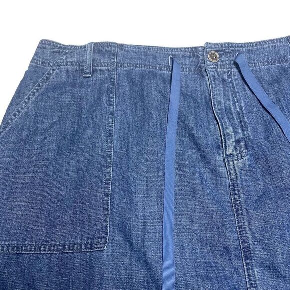 CJ Banks Medium Wash Denim Skirt N0740 - Picture 2 of 9